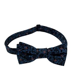 Joseph Aboud Blue Paisley Bowtie Bow Tie Adjustable One Size